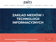 Tablet Screenshot of kmti.uz.zgora.pl
