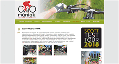 Desktop Screenshot of cyklomaniak.zgora.pl