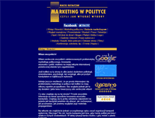 Tablet Screenshot of marketingwpolityce.zgora.pl