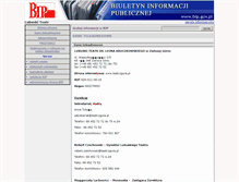 Tablet Screenshot of bip.teatr.zgora.pl