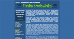 Desktop Screenshot of ekofizyka.wfa.uz.zgora.pl