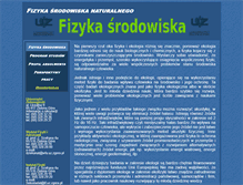 Tablet Screenshot of ekofizyka.wfa.uz.zgora.pl