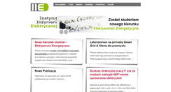 Desktop Screenshot of iee.uz.zgora.pl