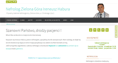 Desktop Screenshot of nefrolog.zgora.pl